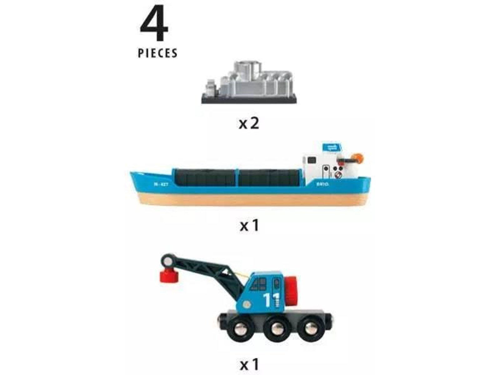 Brio Freight Ship & Crane Brio Freight Ship & Crane